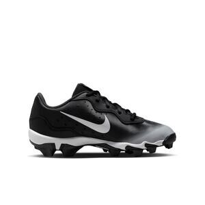 Nike Baseball Black White Grey Alpha Huarache 4 Keystone Baseball Cleat Youth 3